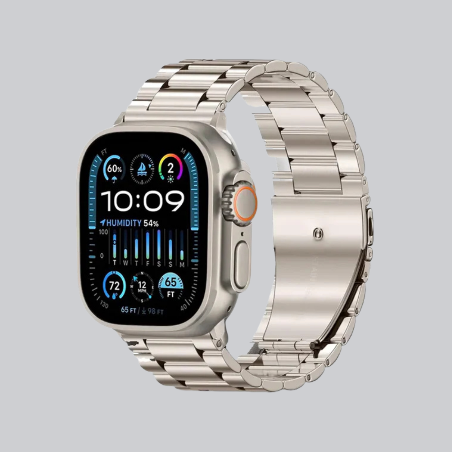 S300 Ultra 10 in One Silver Watch