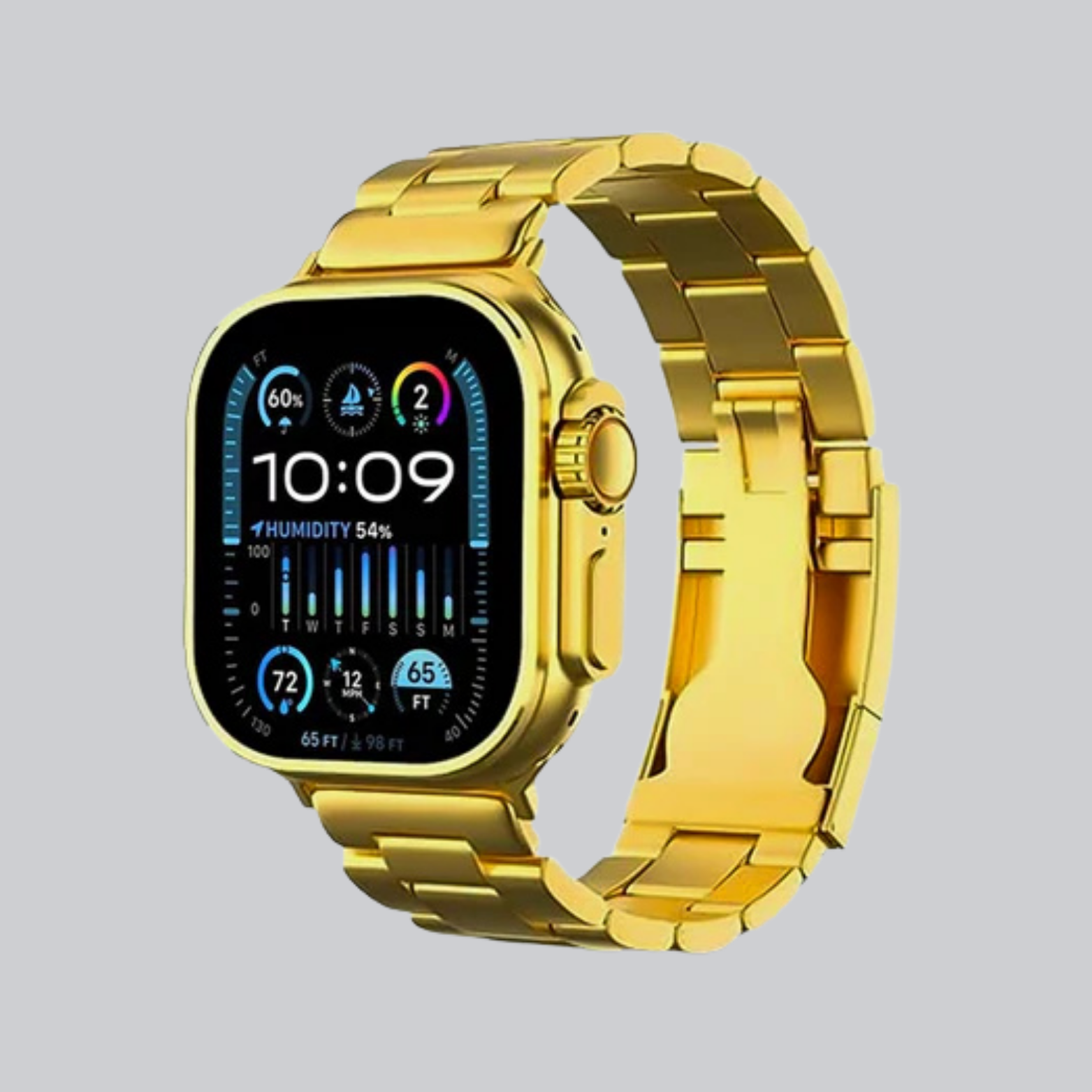 S300 Ultra 10 in One Golden Watch